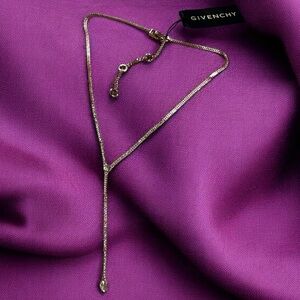 Givenchy
Cubic Zirconia Crystal Gold-Tone Long Y Necklace